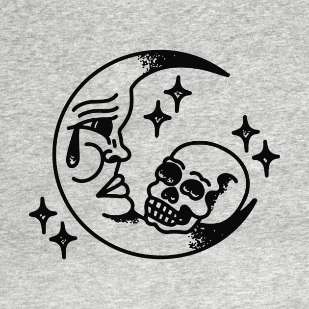 Moon & Skull by Nick Quintero